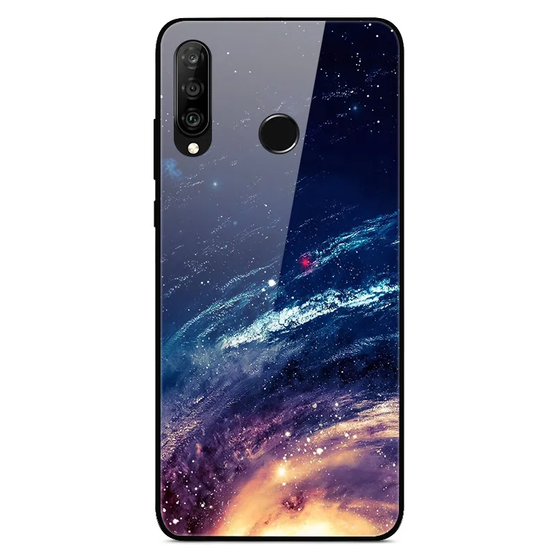 15 Для huawei P30 Lite, чехол, стекло, задняя крышка, жесткий чехол для телефона s, для huawei P30 Lite, чехол, бампер, закаленное, Honor 9X Pro Y9 Prime - Цвет: 15