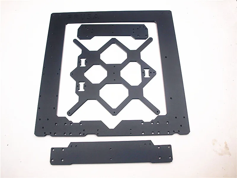 Набор металлических рамок из алюминиевого сплава Funssor Prusa i3 MK3 черного цвета