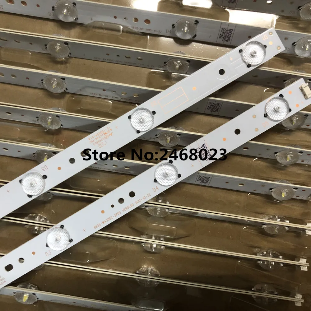 Светодиодный подсветка полосы 5 лампы для LG 43 &quotТВ 43LH5000 B02M6K230S LC430DUY SHA 43E3000 43E3500 43E6000
