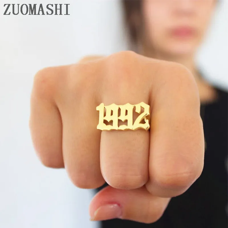Кольцо с цифрами кольцо на специальный год день рождения подарок другу|Кольца| |