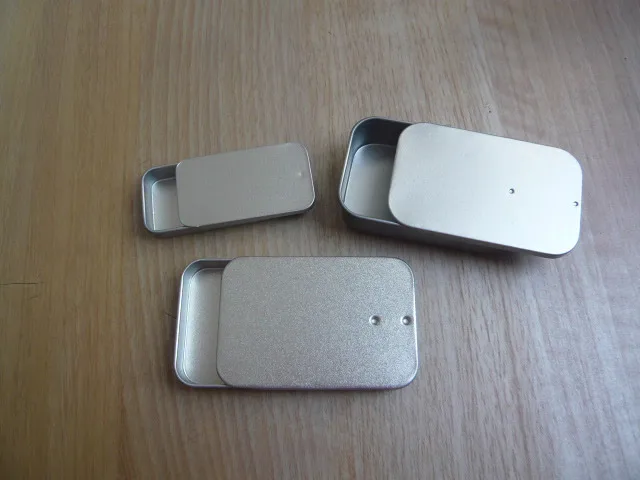 

New Arrival 3 sizes sliding tin box/mint tin box/food packing box/food tin can/food container