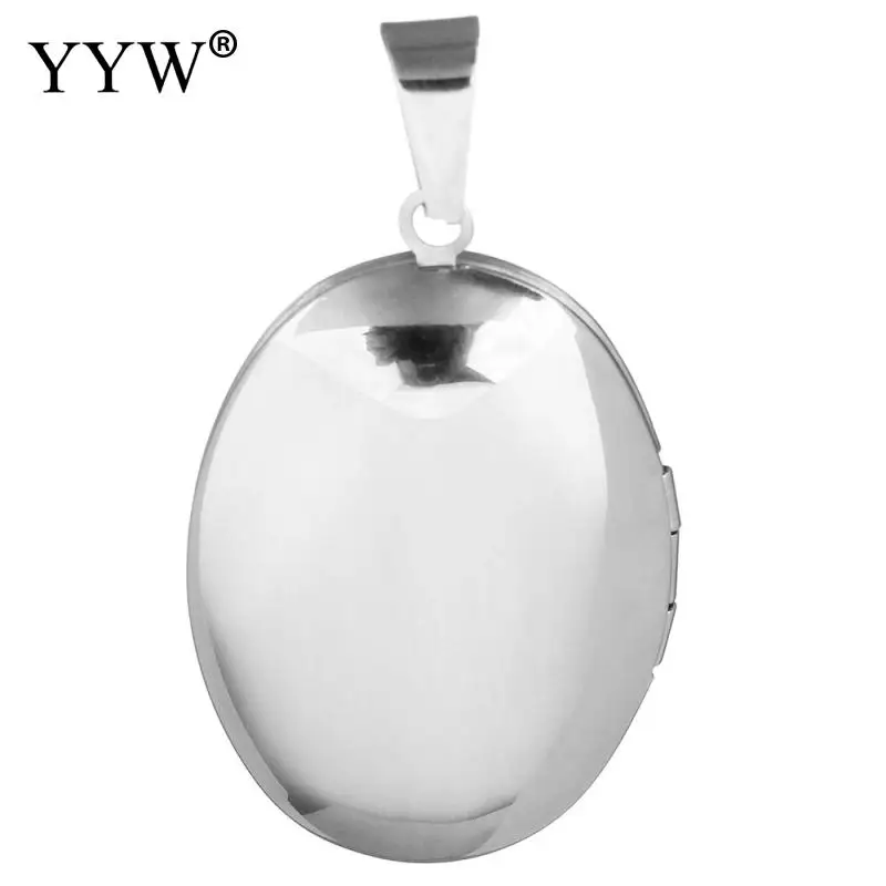 Винтажный серебристый ажурный Овальный цветочный узор YYW из нержавеющей стали