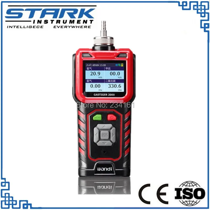 Переносной метан детектор газа анализатор метана портативный CH4 с загрузкой