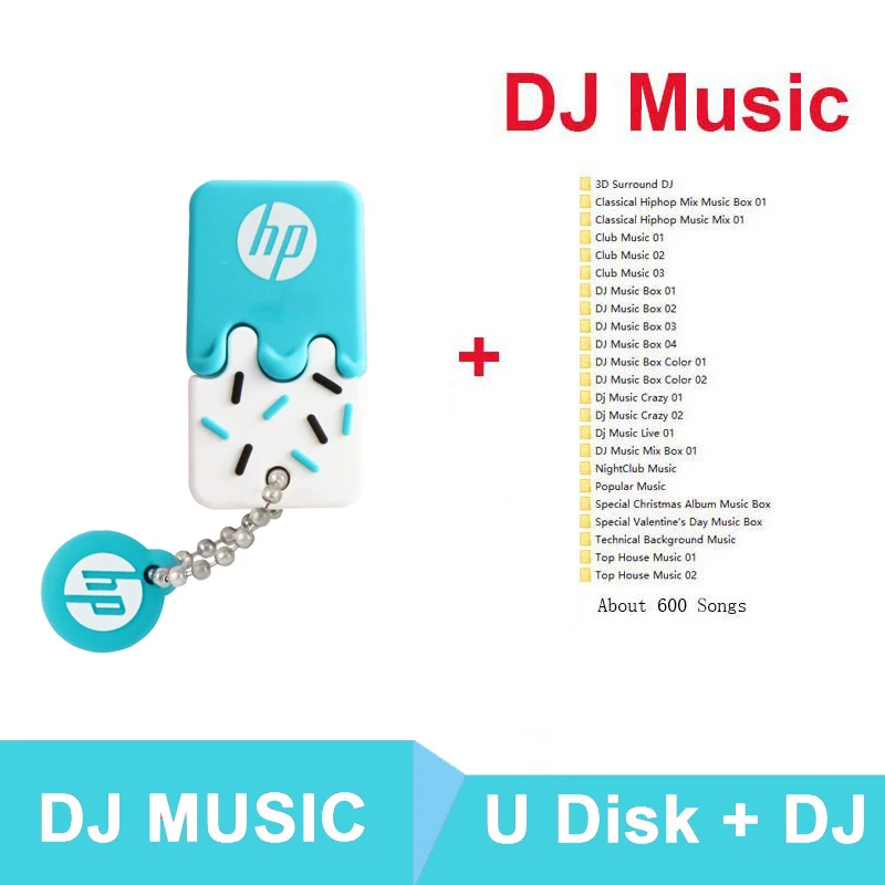 hp USB флэш-диск 32 ГБ флеш-накопитель 64 ГБ com X178b 16 Гб мультфильм Cle usb мини-память Флешка автомобильный компьютер двойного назначения - Цвет: v178-blue-dj