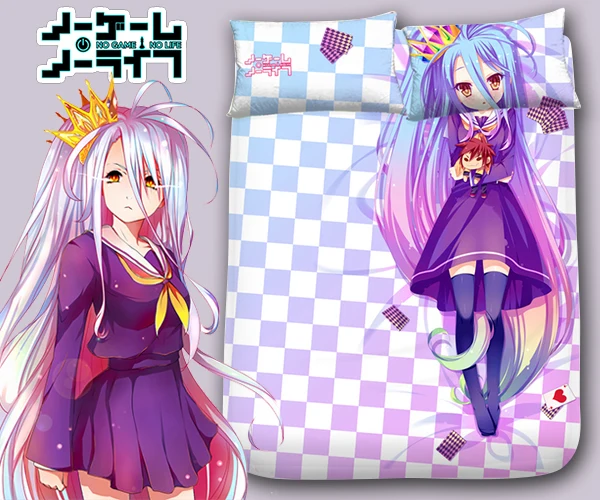 Hobby Express Shiro No Game Life японская кровать в стиле аниме одеяло или пододеяльник 2|g