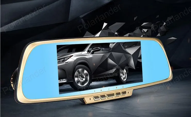 Новейшая 7 дюймов Full 1080PCar зеркало заднего вида DVR Автомобильная камера парковки