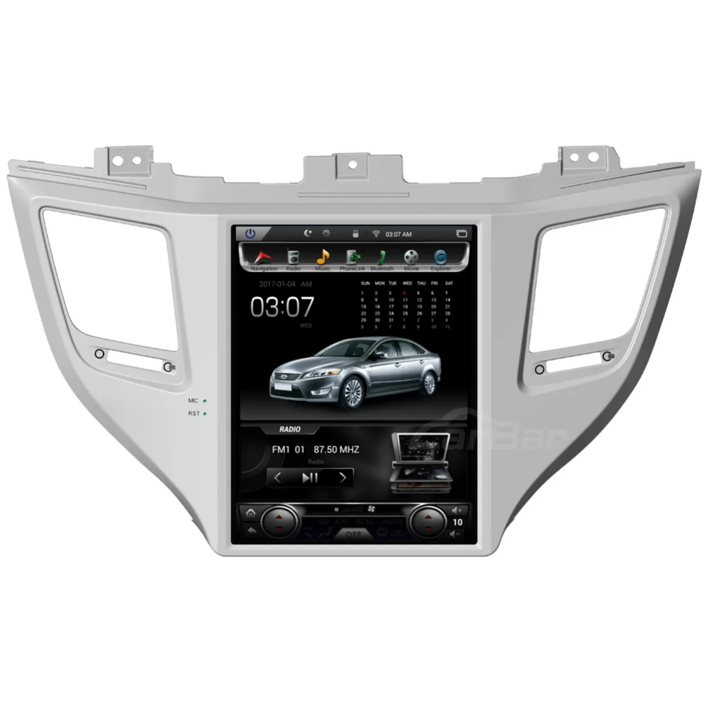 1" вертикальный экран Tesla стиль 1024*768 Android автомобильный DVD gps навигация радио аудио стерео плеер для hyundai Tucson