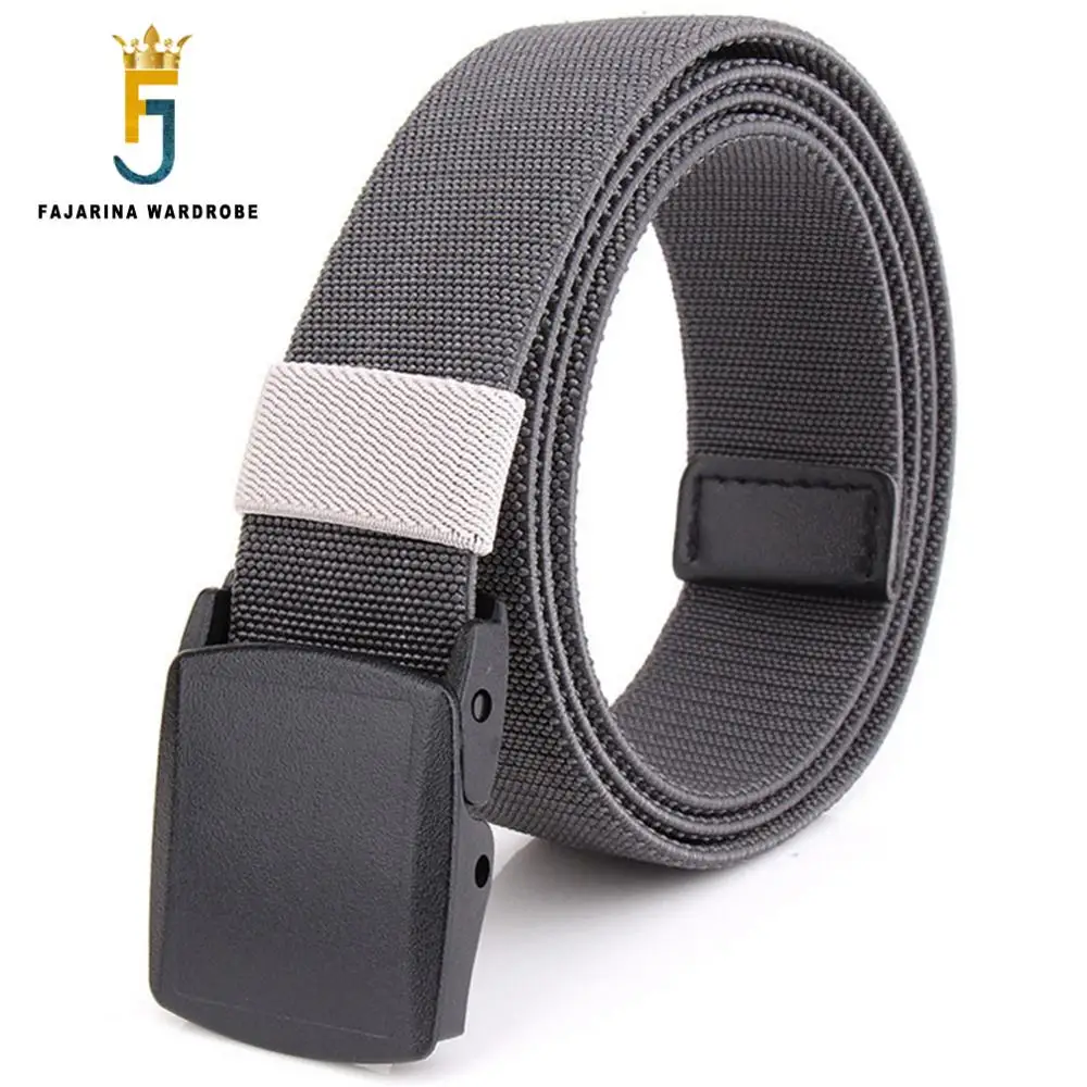 FAJARINA Mens Woven Casual Nylon Strap Elastic All-match Youth Canvas Cummerbunds Straped Tactical Belt for Men CBFJ0061