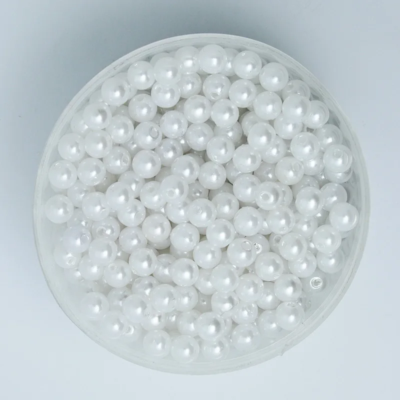 6mm 500pcs 4-20 мм размер кабошон белый Ivoy Цвет жемчуг Имитация Бусины ABS круглые бусины для маркировки ювелирных изделий DIY серьги браслет - Цвет: 6mm 500pcs