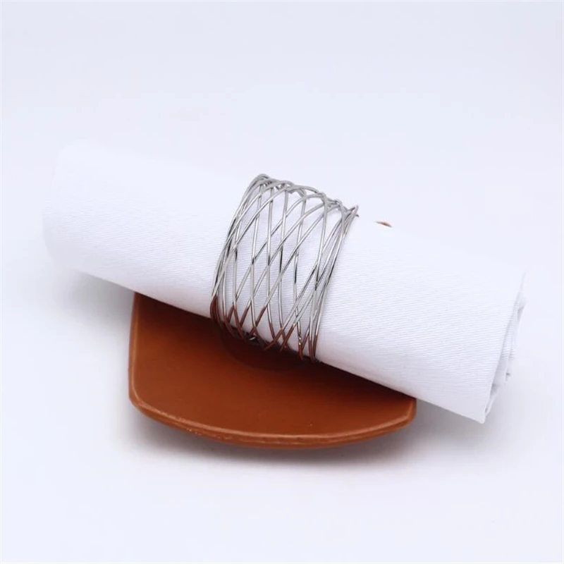 Круглая пряжка золотые металлические кольца для салфеток пряжки ресторанный