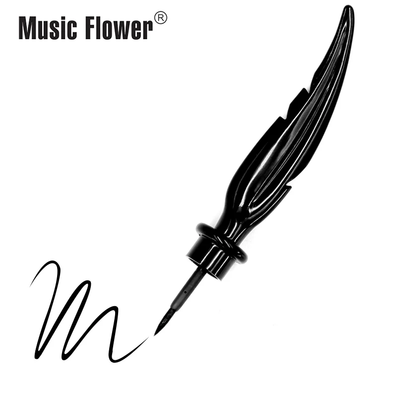 Music Flower прохладный черный жидкий матовая подводка для глаз макияж