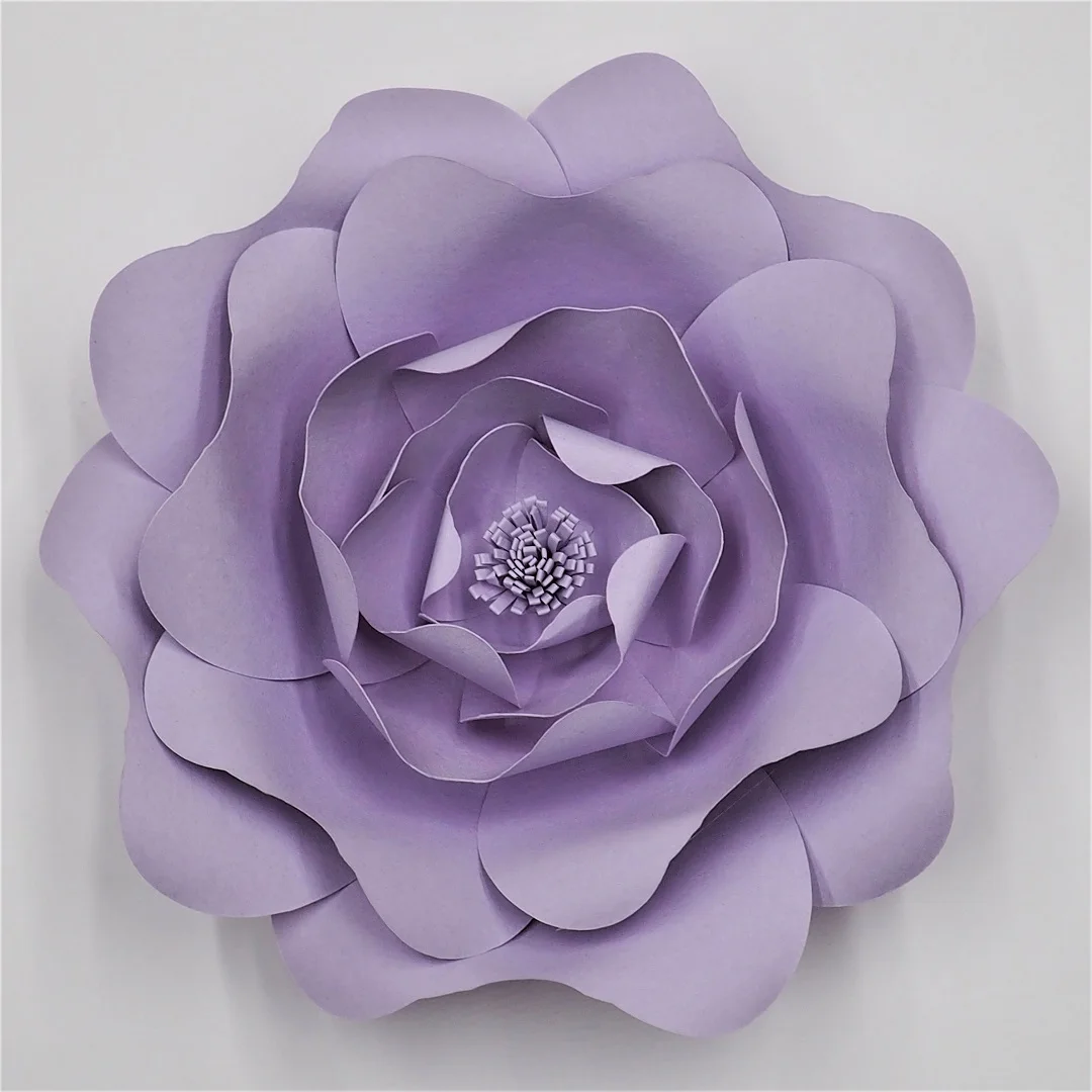 Lilac DIY гигантские бумажные цветы розы свадебные Флорес искусственные Флер искусственные вечерние фоны декор для детской комнаты День рождения дома - Цвет: Lilac