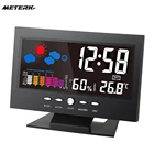 Цифровой измеритель температуры и влажности, часы, термометр, гигрометр, календарь, тренд температуры, будильник, уровень комфорта, метеостанция