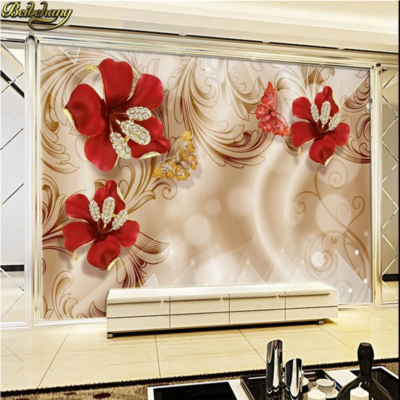 Пользовательские фото обои большой росписи 3d Европейский дворец ветер золотые