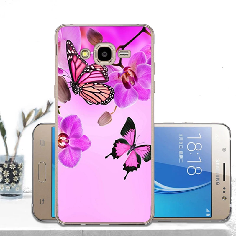 Силиконовые чехлы из ТПУ для Samsung Galaxy J1 6 2016 мягкий чехол с рисунком J120 J120F J120H