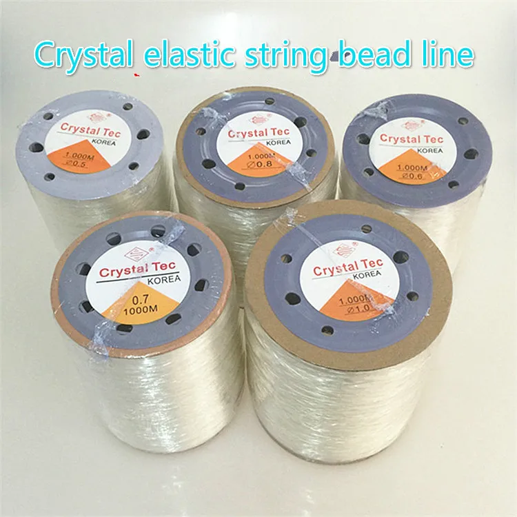 Кристалл эластичный шнур шарик линии круговой прозрачный кристалл упругой