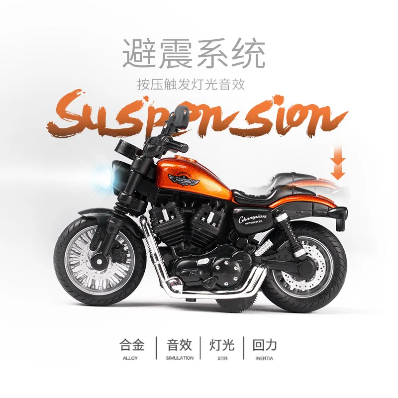 1:14 Модель гоночного автомобиля из сплава для мотогонок Моделирование звука и