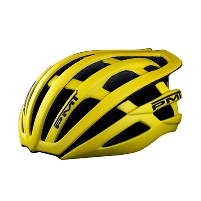 Full Yellow PMT, велосипедный шлем, ультралегкий, в форме, велосипедный шлем, дышащий, дорожный, горный, MTB, велосипедный шлем - Цвет: Full Yellow