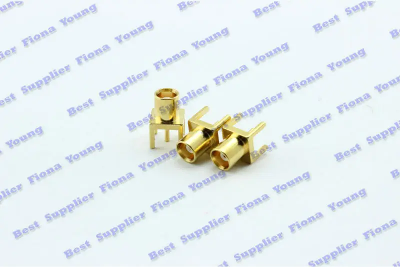 50pcslot Оптовая Продажа РФ коаксиальный Прямо Goldplated Разъем MCX женский печатного