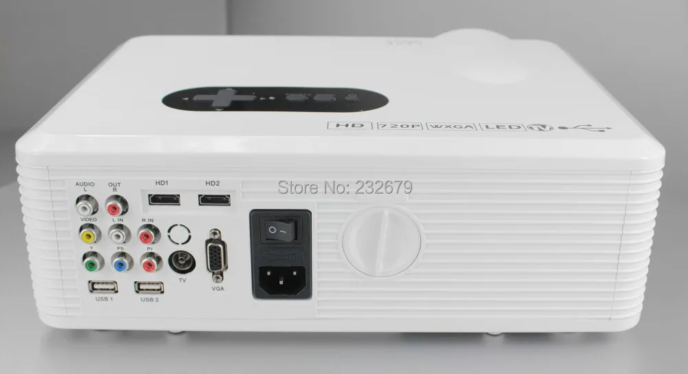 1280 * 800 с высоким разрешением HD видео проектор 2 жк-hdmi и 2usb vga тв-тюнер соединение DVD /
