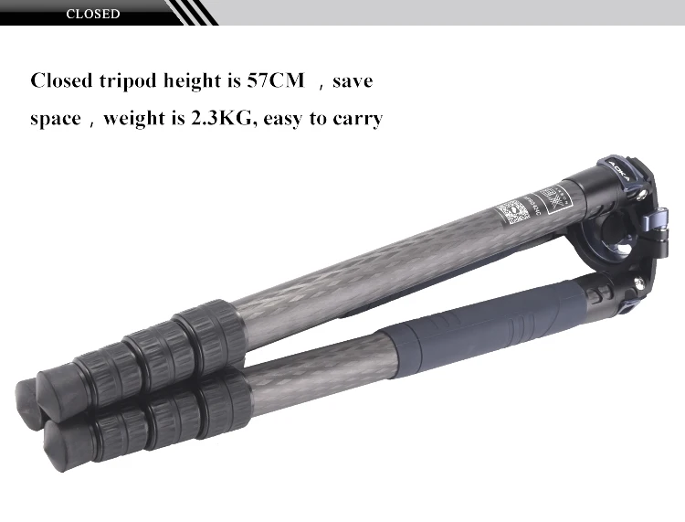 AOKA профессиональный тяжелый стойкость к большим нагрузкам 30kgs гибкий систематических stativ углеродного волокна большой штатив-Трипод для путешественника