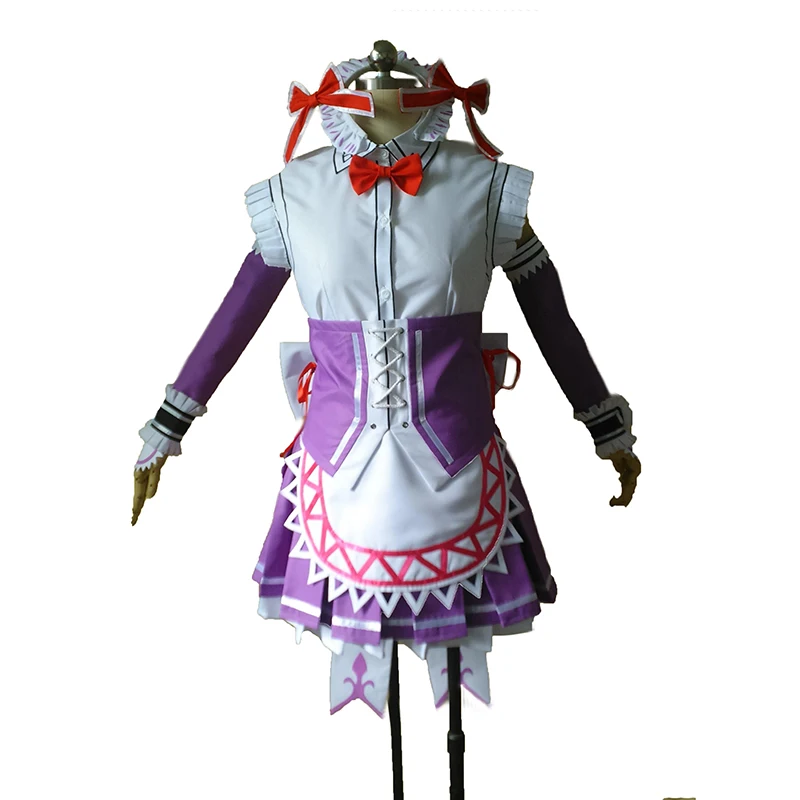 

Костюм горничной ELSWORD Aisha платье, костюм для косплея, любой размер 11
