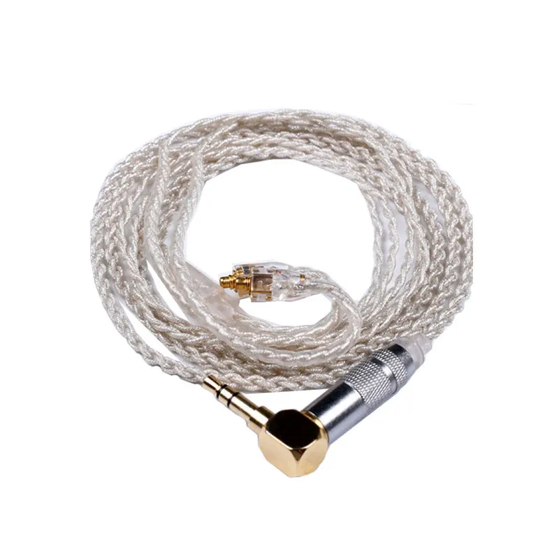 Сменный кабель MMCX для гарнитуры Shure SE215 SE425 SE535 SE846 провод наушников с серебряным