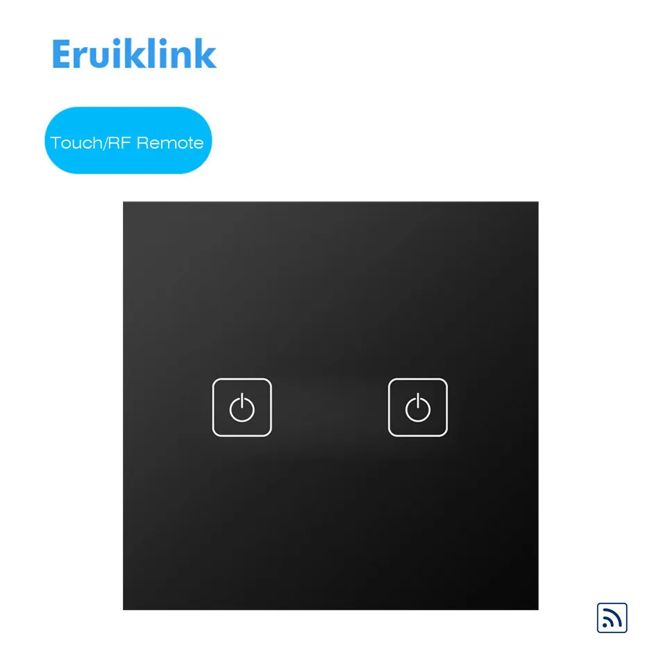 Европейский стандарт Eruiklink беспроводной сенсорный выключатель с дистанционным