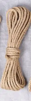 6mm 10m 4 мм-12 мм натуральный пеньковый Канат DIY бирка висячая веревка Свадебный тканый домашний декор шпагат джутовая струна садовый шнур Ремесло Подарочная упаковка - Цвет: 6mm 10m