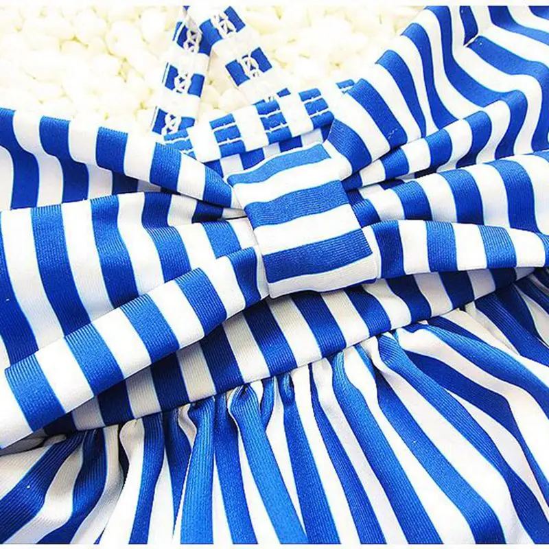 Новинка 2018 купальные костюмы в полоску с бантом для маленьких девочек том числе