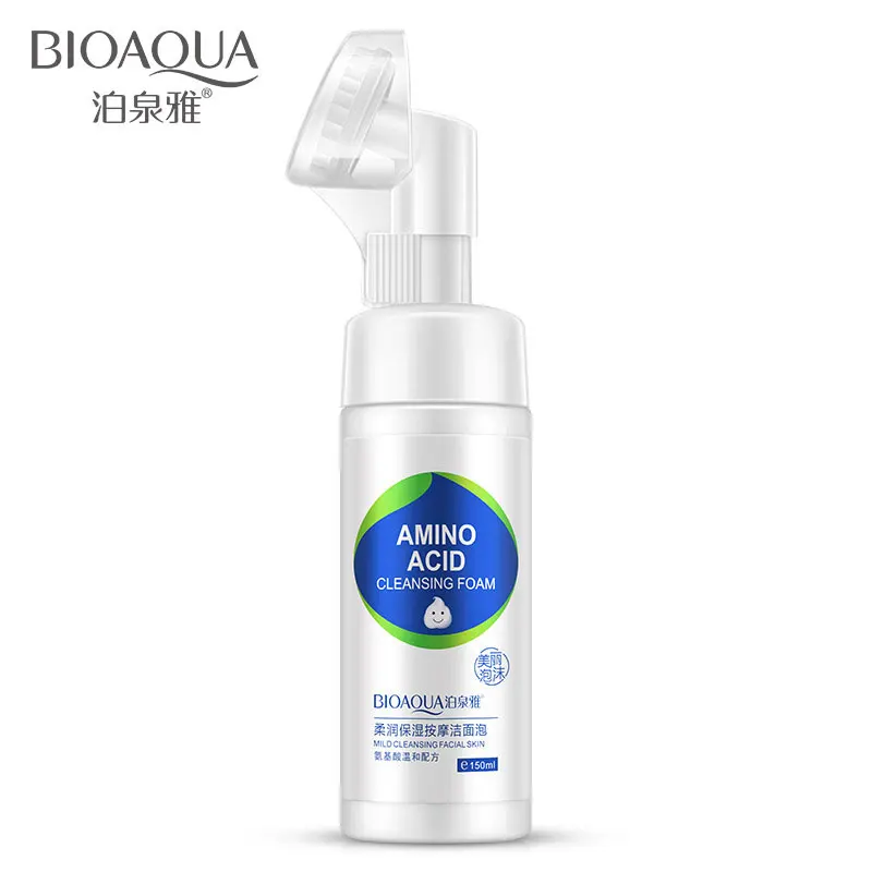 BIOAQUA очищающее средство для лица с аминокислотой пена отшелушивающая очистка