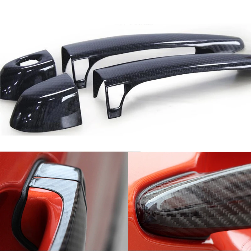 High quality 100% real carbon fiber Auto outer door handle cover for BMW 4 series F32 F33 F36 X1 E84 X3 F25 X4 F26 car styling