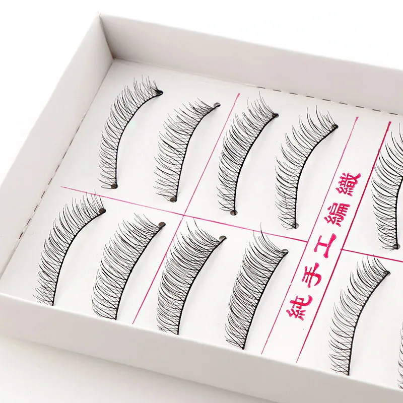 Природные Длинные Накладные ресницы 10 пар Макияж естественная поддельные
