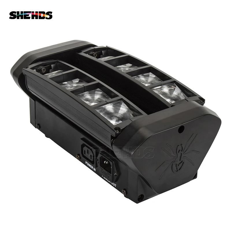 SHEHDS 8 глазный мини светодиодный луч 8x6 Вт паук RGBW Луч DMX профессиональное