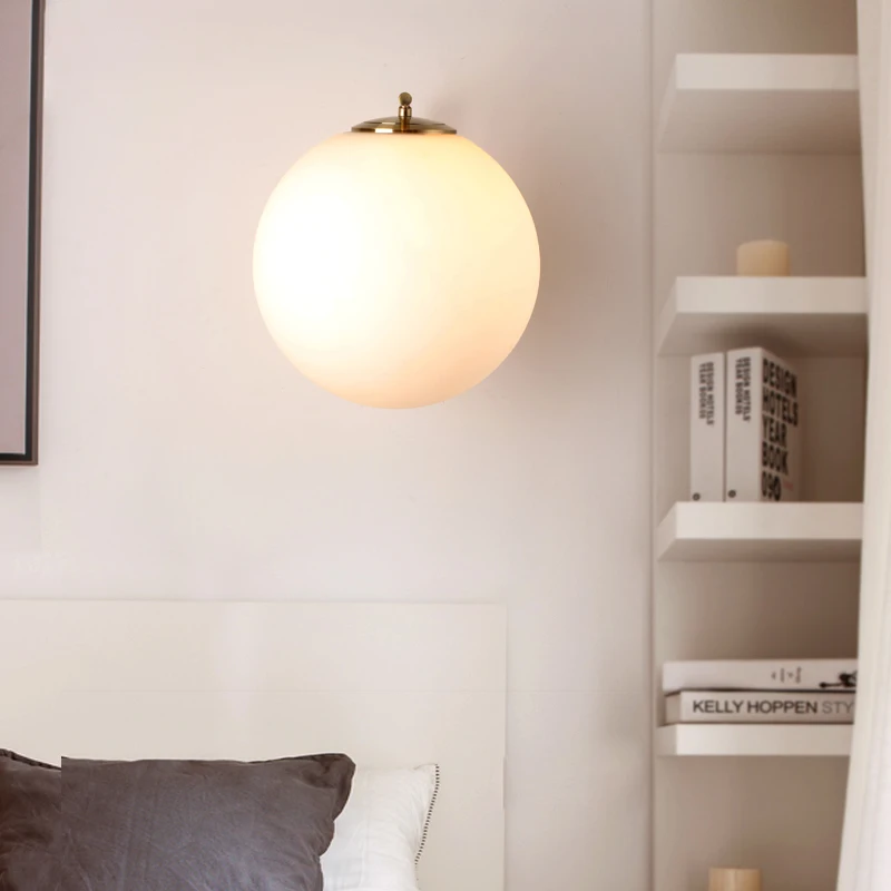 E27 LED wall lights Modern Nordic led lamp glass ball for passageway Loft cafe corridor bedroom | Освещение