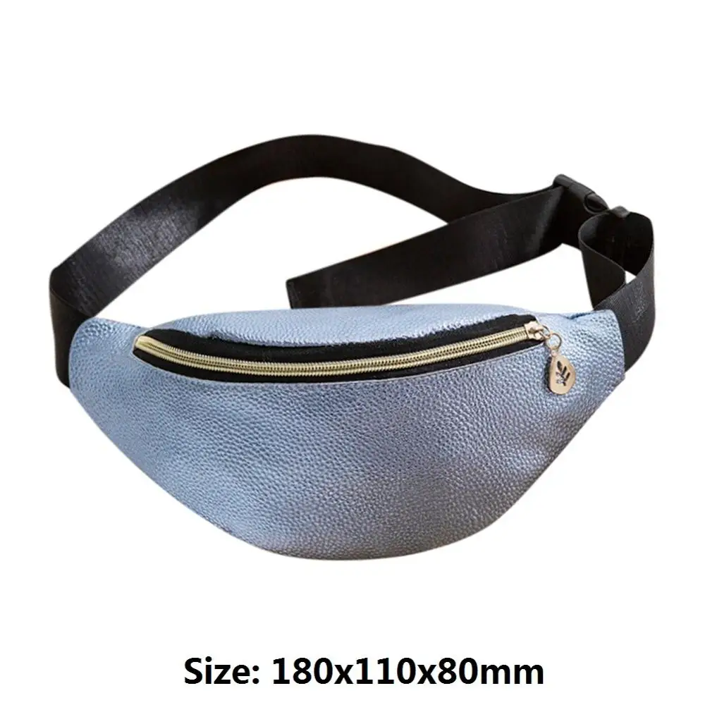 Type B Blue Женские сумки на пояс из искусственной кожи, повседневные женские сумки с ремнем, сумки на грудь для девушек, кошелек Paquete de la cintura Bolsa Mujer - Цвет: Type B Blue