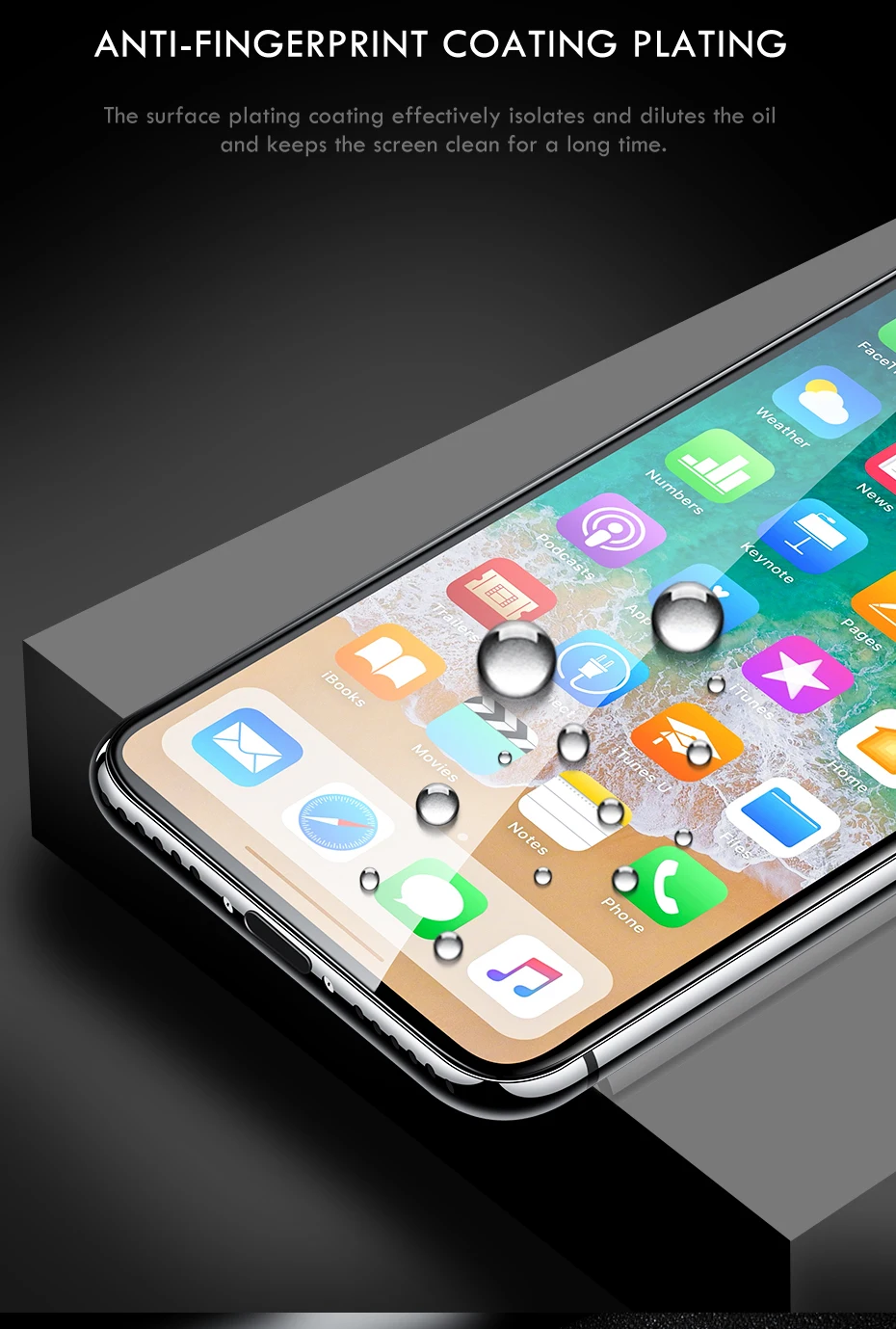 6D полное покрытие из закаленного стекла для iPhone X XS Max полный изогнутый край протектор экрана закаленное стекло для iPhone X XS Max стеклянная пленка
