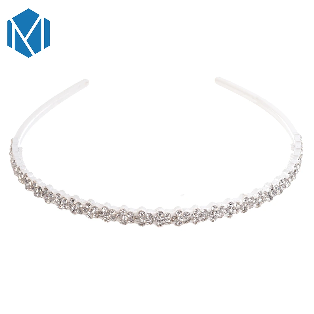 M MISM Новый дизайн девочек модные волосы погремушки головной убор с цветами сливы Глиттер Ринестоун Тиара Аксессуары для женщин Hood on.