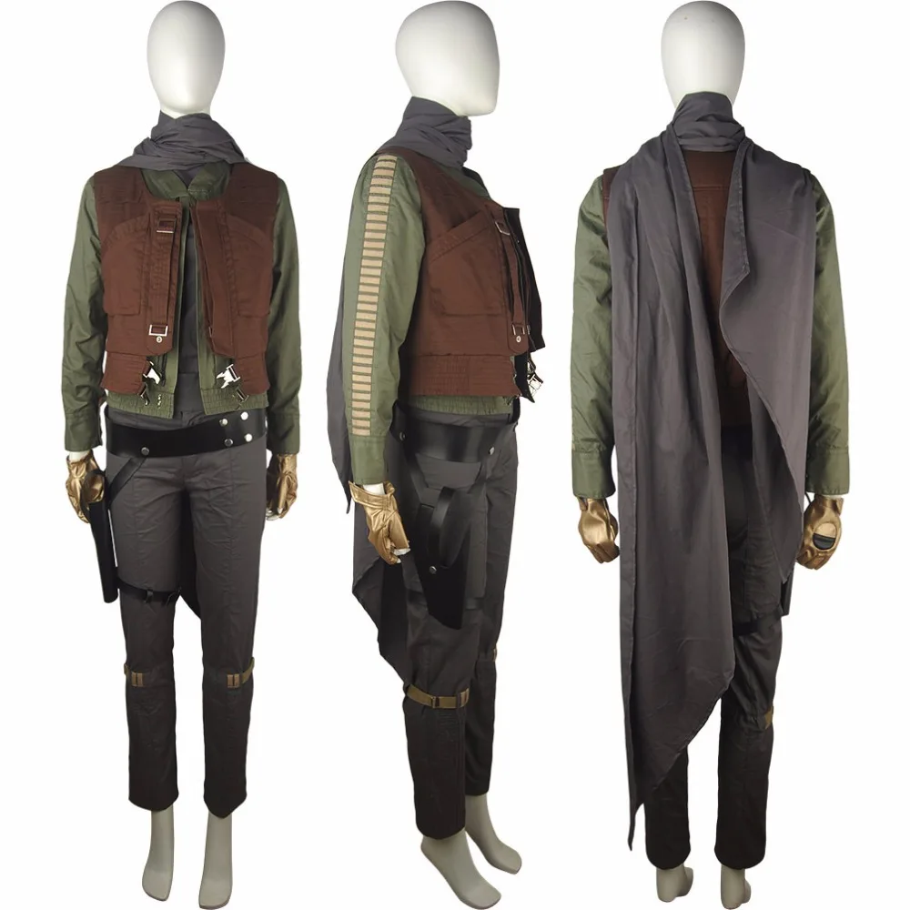 Rogue One: A Star Wars Story Jyn Erso костюм для косплея на Хэллоуин уникальный