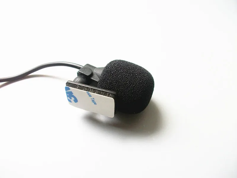 

Linhuipad Wired External Car Microphone for GPS Car DVD Player ABS Soft Cable with 3.5mm Mono Audio collar Microphon 100pcs/lot