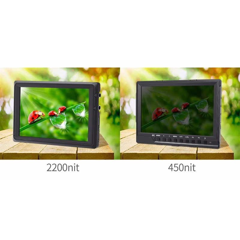 Профессиональный Fw279S 7 дюймов 4K Hdmi 3G-Sdi 2200Nit дневной свет, видимый 1920X1200 на камеру полевой монитор камера дисплей экран