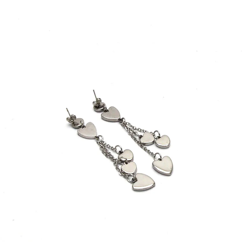 2019 новый стиль оптовая продажа серьги из нержавеющей стали подвесное сердечко