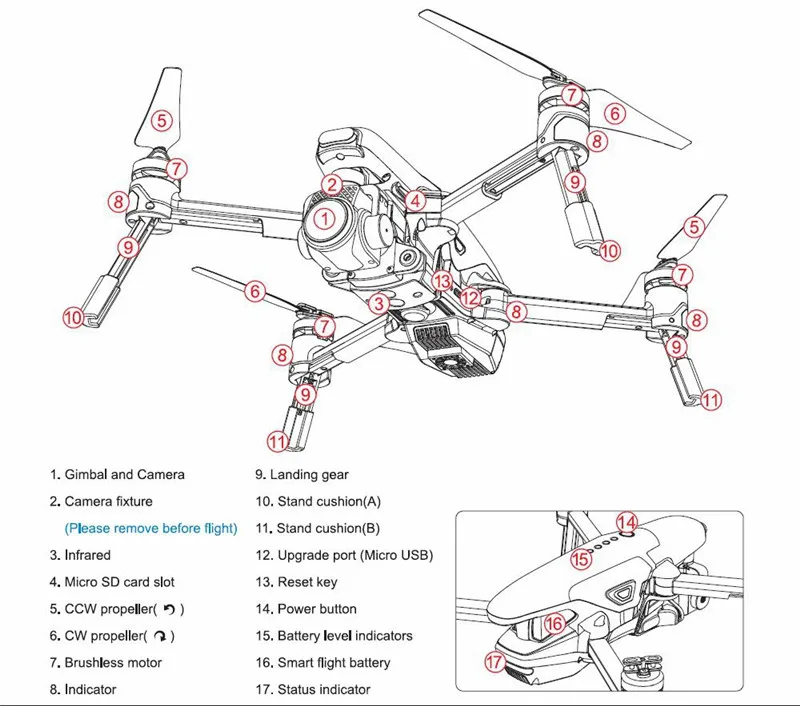 Walkera VITUS 320 портативный складной самолет 5,8G Wifi FPV 3 оси Gimbal 4K HD камера RC камера Дрон Квадрокоптер