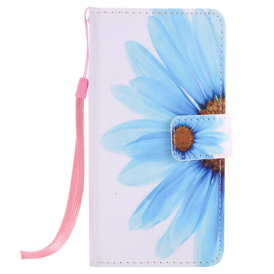 Sunflower Чехлы для телефонов с кармашками для карт для samsung A9, A8, A7, A6 Plus, J8, J7, Duo, J6, J4 Prime, J3,, US, J2, Кожаные чехлы, Череп, кошка, DP06Z - Цвет: Sunflower