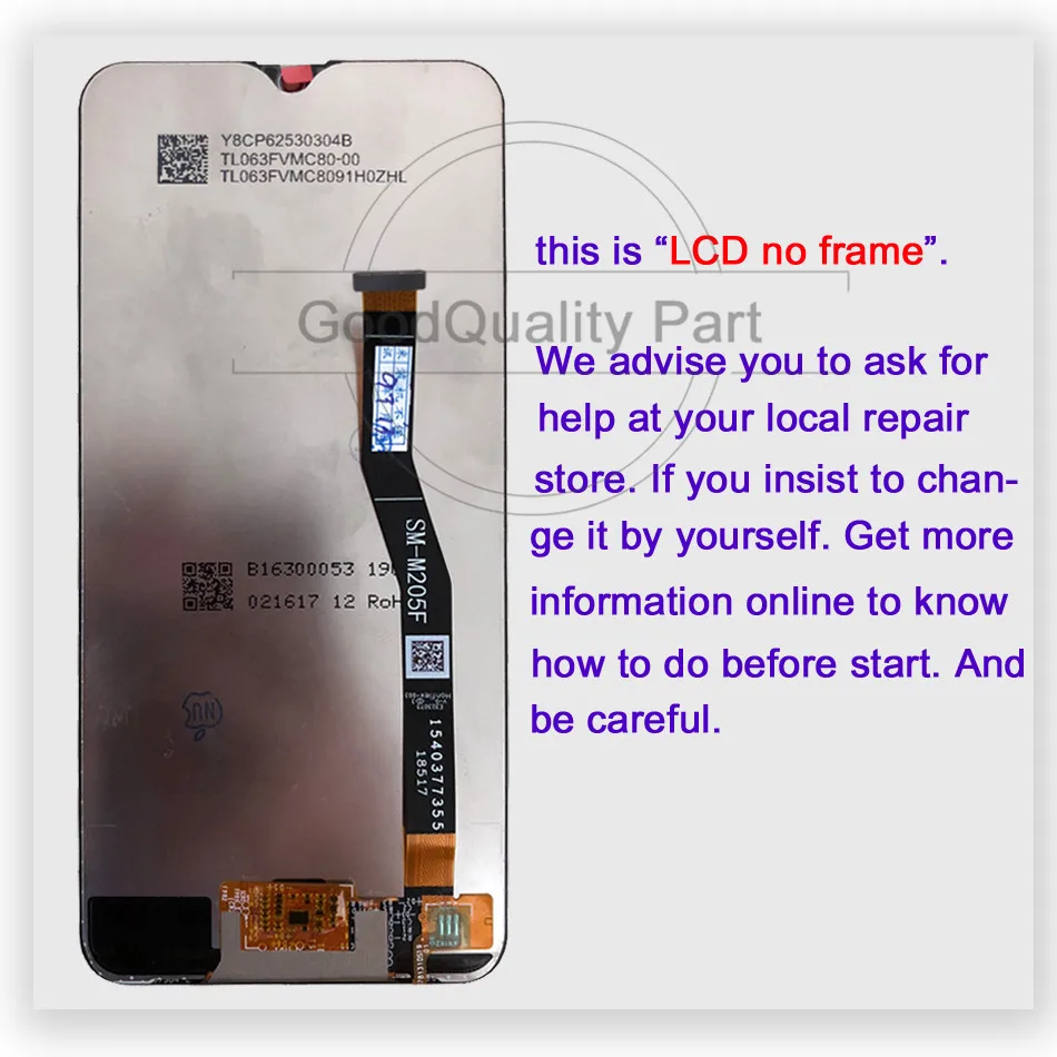 6.3&quotNew For Samsung Galaxy M205 LCD Display Touch Screen Digitizer Assembly 100% test M20 SM-M205 M205F M205G/DS lcd | Мобильные