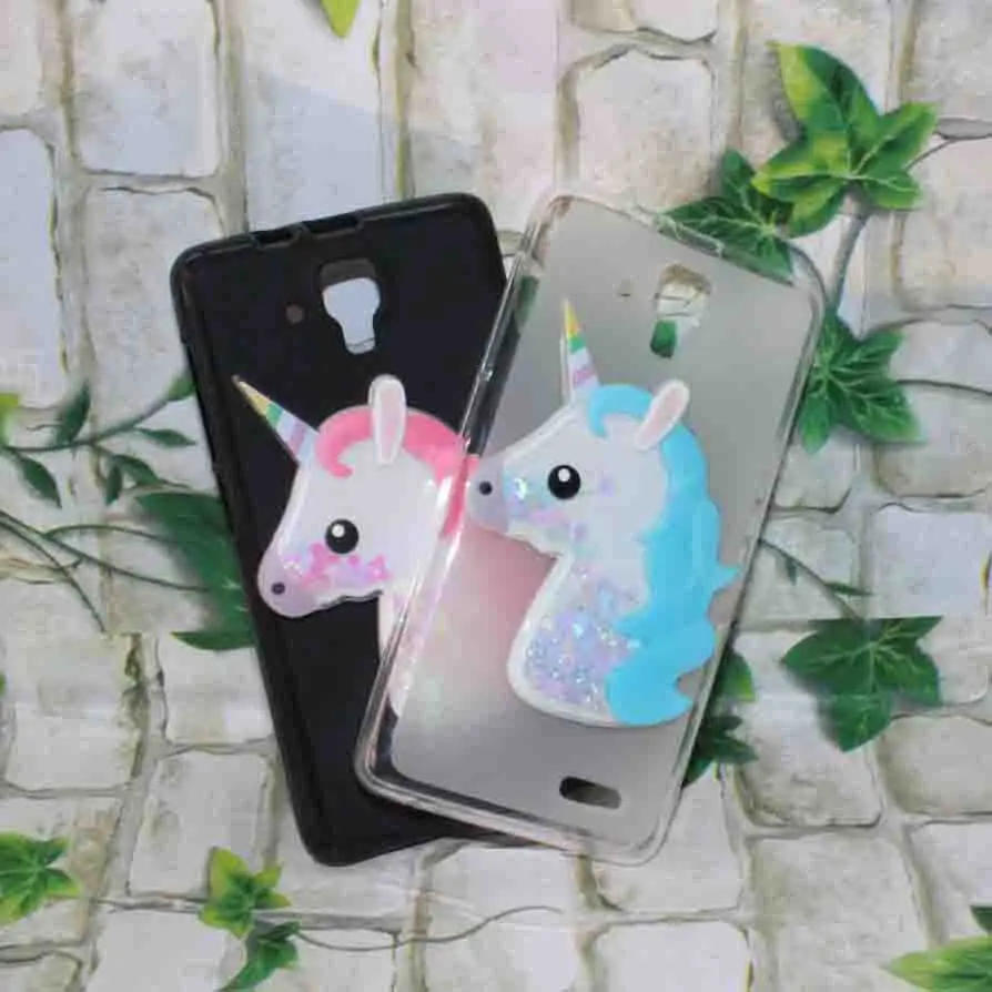 3D Glitter Stars Dynamic Liquid Quicksand Case Funda For Lenovo A536 A358T 5.0'' Soft Back Cover Para Unicorn Cases | Мобильные