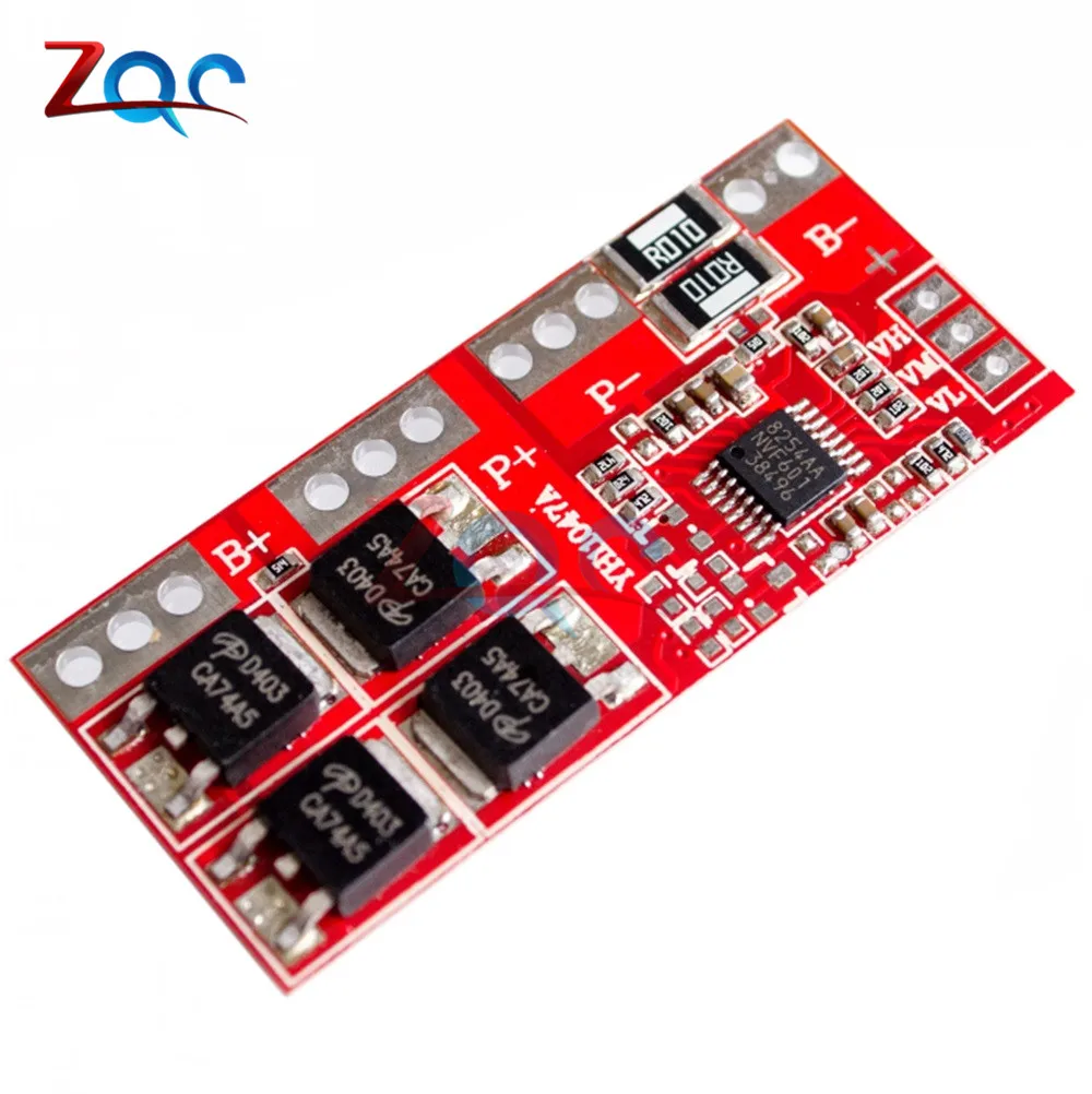 

4S 15A Li-ion Lithium Battery Protecting Module 4S BMS 18650 Charger Protection Board 14.4V 14.8V 16.8V 50*22*4mm