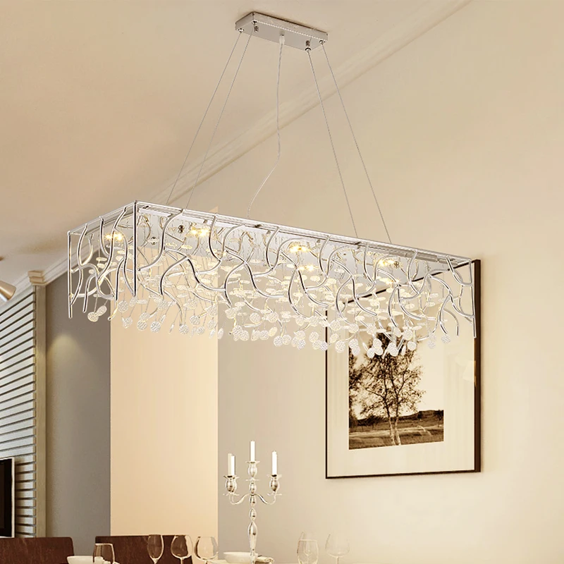 Современный ресторан LED люстра висит огни Nordic стекла deco освещения гостиная светильники столовая подвесные светильники
