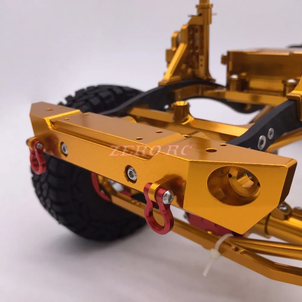 Cool Racing CNC 1/10 масштаб Рок Гусеничный Грузовик Алюминиевый осевой SCX10 шасси W/карбоновая рама колесная база 313 мм золото