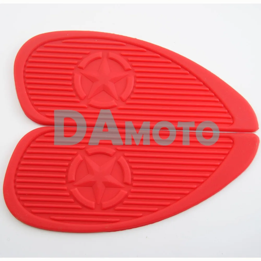 Мотоцикл кафе гонщик газа топливный бак резиновые наклейки Pad протектор оболочка